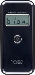 Professional and police-grade AlcoBlow breathalyzer